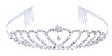 Stylish Rhinestones Princess Crown Headband Hair Clip Tiara Wedding Bride Pin