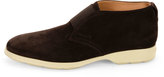Thumbnail for your product : Ferragamo Gart Suede Laceless Chukka Boot, Brown