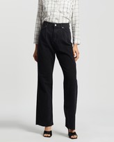Thumbnail for your product : Mng Women's Black Straight - Daniela Jeans - Size 32 at The Iconic