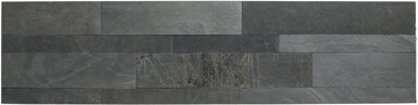 Aspect Peel And Stick Stone Overlay Kitchen Backsplash - Iron Slate (5.9" X 23.6" X 1/8" Panel - Approx. 1 Sq Ft) - Easy Diy Tile Backsplash