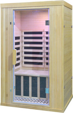 Soges Wooden Infrared Sauna Room,2-3 Person Home Spa Carbon Heater Sauna