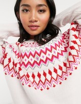 Thumbnail for your product : ASOS DESIGN Petite embellished christmas jumper dress