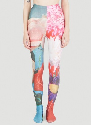 floral stretch pants