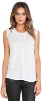 Thumbnail for your product : Rebecca Taylor Shoulder Cut Out Tank