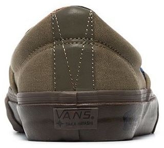 Vans green Vault cotton slip on sneakers