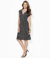 Thumbnail for your product : Lauren Ralph Lauren Cap-Sleeve Polka-Dot Dress