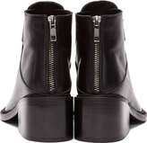 Thumbnail for your product : Helmut Lang Black Leather Schist Ankle Boots