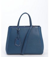 Thumbnail for your product : Fendi cobalt blue leather '2Jours' medium convertible tote