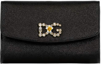 Dolce & Gabbana Black Girl Crossbody Wallet
