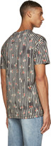 Thumbnail for your product : McQ Green & Red Striped Flowers T-Shirt