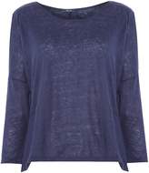 Thumbnail for your product : Salsa Jersey top with floral back detailing in navy