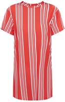 Thumbnail for your product : PrettyLittleThing Red Pinstripe T Shirt Dress