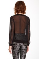 Thumbnail for your product : American Apparel Chiffon Long Sleeve Pullover
