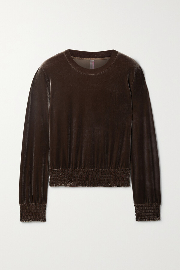 Velvet Sweatshirt | Shop the world's largest collection of fashion |  ShopStyle