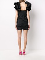 Thumbnail for your product : Alessandra Rich Ruffled Sleeves Ruched Dress