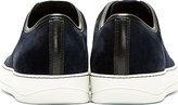 Thumbnail for your product : Lanvin Navy Suede Classic Tennis Sneakers