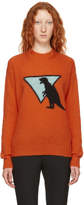 Thumbnail for your product : Prada Orange Dinosaur Sweater