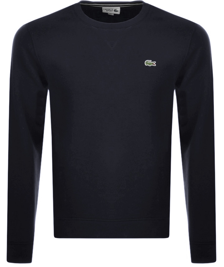 Lacoste Sport Crew Neck Sweatshirt Navy ShopStyle Jumpers & Hoodies