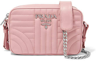 Prada Quilted Leather Camera Bag - Pink