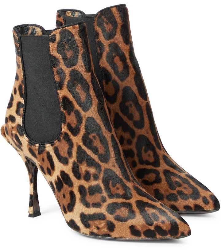 Details about   Chic Women's Pointy Toe Zip Leopard Block Hees Shoes Retro Lady Ankle Boots
