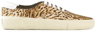 Saint Laurent leopard print sneakers