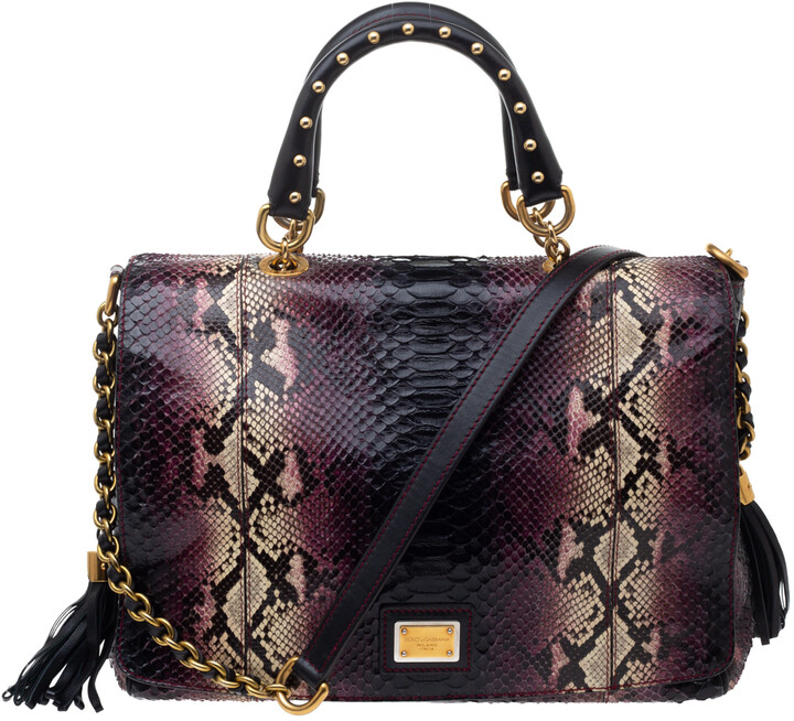 dolce gabbana python bag