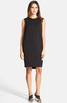 Thumbnail for your product : Pink Tartan Embellished Roll Collar Sleeveless Shift Dress