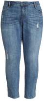 Thumbnail for your product : KUT from the Kloth Reese Distressed Ankle Straight Leg Jeans