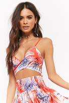 Thumbnail for your product : Forever 21 Foliage Print Surplice Cami