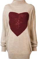 Vivienne Westwood Anglomania pull long à c?ur intarsia