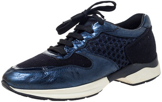 metallic blue sneakers