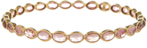 Thumbnail for your product : Emily and Ashley Gold Oval Bangle, Pink Tourmaline