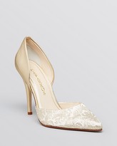 Thumbnail for your product : Caparros Pointed Toe D'Orsay Brocade Evening Pumps - Parisian High Heel