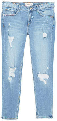 MANGO Ripped slim jeans