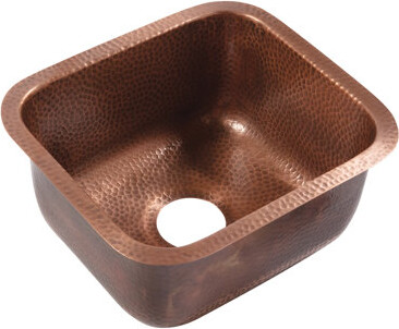 Sinkology Orwell Copper 17" Single Bowl Undermount Kitchen Sink
