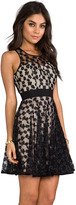 Thumbnail for your product : Milly Cheetah Lurex Lace Dress