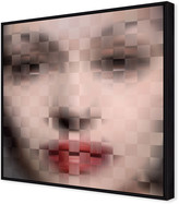 Thumbnail for your product : Pixelism Face Giclee Printed On Canvas With Frame
