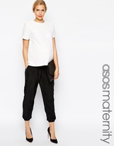 Thumbnail for your product : ASOS Maternity Pants With Elastic Cuff