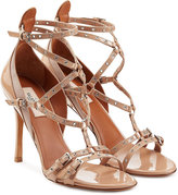 Thumbnail for your product : Valentino Love Latch Patent Leather Sandals