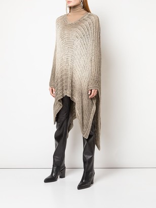 Avant Toi Degrade Knitted Poncho