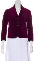 Thumbnail for your product : Gucci Velvet Notch-Lapel Blazer Magenta Velvet Notch-Lapel Blazer