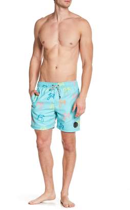 Maui and Sons Neon Palm Boardshorts
