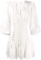 Thumbnail for your product : Zimmermann lace-up detail dress