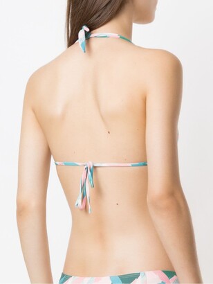 Track & Field Maldivas Abstrata printed bikini top