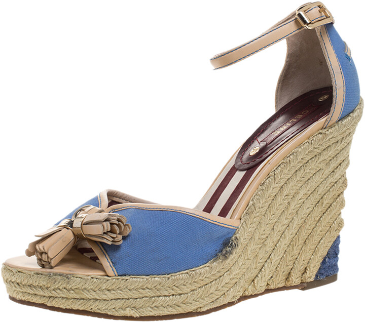 celine espadrille wedge sandals