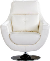 Thumbnail for your product : Rooms To Go Shiloh White Swivel Chair