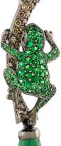 Thumbnail for your product : Lydia Courteille diamond frog drop earrings