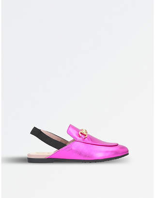 Gucci Princetown leather slingback loafers