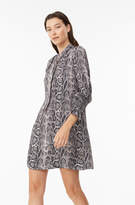 Thumbnail for your product : Snake Print Silk Scarf Tie Dress