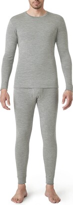LAPASA Men's 100% Merino Wool Base Layer Set Ultra Warm Long Sleeve Thermal  Underwear Top & Bottom - ShopStyle Socks